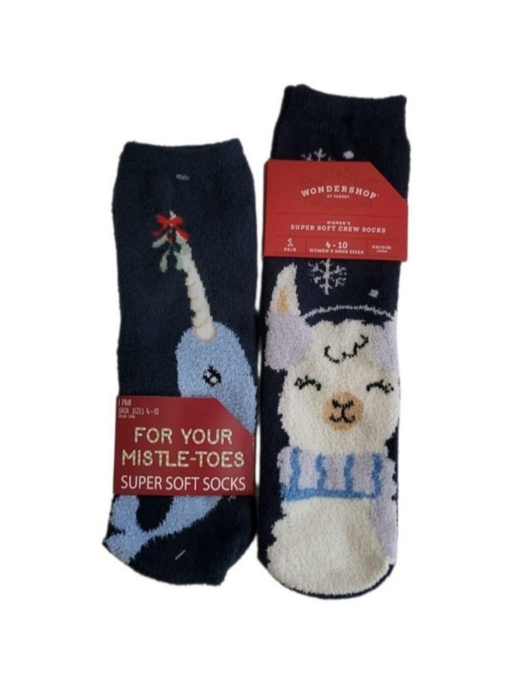 NEW Women's Super Soft Holiday Socks - Set of 2